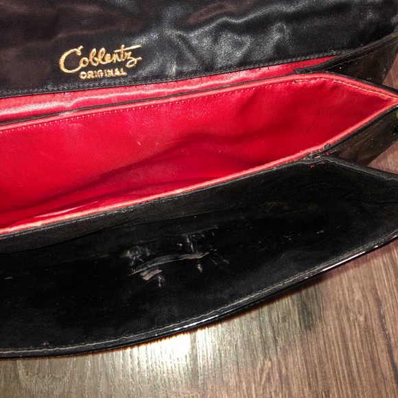 Vintage Coblentz Patent Leather Black Purse - Picture 2 of 12